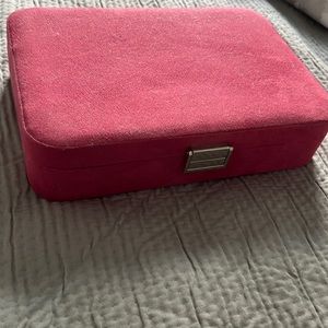 Suede covered jewelry box